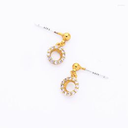 Dangle Earrings Super Mini Crystal Circle Dedicate Luxury Zirconia For Women Fashion Jewelry Wholesale