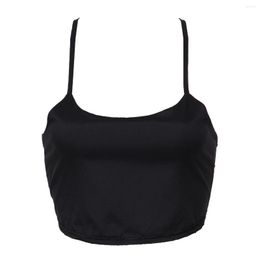 Women's Blouses Thefound Fashion Sexy Women Off Shoulder Bralet Strappy Tank Vest Sleeveless Shirt Summer Casual Blouse Crop Tops