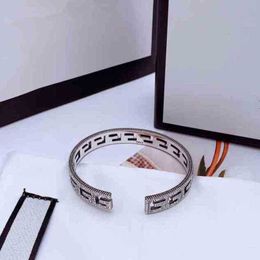 80% off designer jewelry necklace ring hollow out bracelet for men women carved pattern couple Braceletnew jewellery
