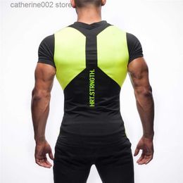 Men's T-Shirts New men T-shirt Tights Fitness Quick Dry Casual Stretch Top Tee Shirt Short Sleeve Fitness t-shirt Gyms Tight Casual Top T230601