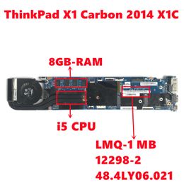 Motherboard LMQ1 MB 122982 Mainboard For Lenovo ThinkPad X1 Carbon 2014 X1C Laptop Motherboard 48.4LY06.021 With i5 CPU 8GBRAM 100% Test