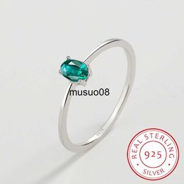 Band Rings 2022 NEW Luxury Original 925 Sterling Silver Paraiba Rings For WomenOval Sapphire Emerald Full Diamond Anniversary Gift Jewellery J230602