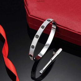 Pulseira de diamante de designer pulseira de ouro para mulheres e homens joias de design de luxo em aço inoxidável pulseira de prata rosa amor pulseiraskz74