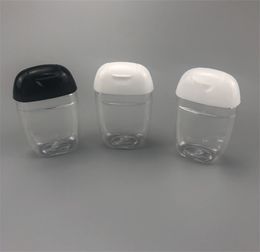 Wholesale 30ml hand sanitizer bottle PET plastic half round flip cap bottle children's carry disinfectant bottle JL5699