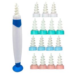 Trimmers Ear Wizard Rotary Ear Picker 16head Spiral Ear Pick Ear Cleaning Suction Spiral Soft Ear Cleaner 16Head Set