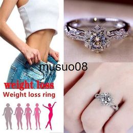 Band Rings Fashion Rings for Women Moissanite Ring Wedding Gifts Micro Magnetic Slimming Ring Weight Loss Ring Designer Jewellery Anillos J230602