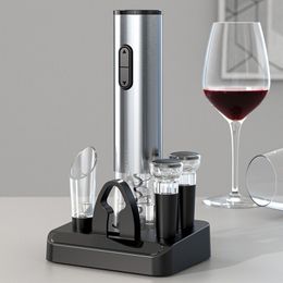 Openers Rechargeable Electric Wine Bottle Opener Foil Cutter Automatic Corkscrew with USB Charging Cable Suit for Kitchen Bar Can Opener 230601