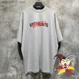 Men's T-Shirts Vetements CONFIDENTIAL Red Secret Seal T-Shirt Men Women 1 1 High Quality Oversized T Shirt Tops Tee T230602