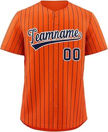 Custom Baseball Jersey Personalised Stitched Any Name Any Number Hand Embroidery Jerseys Men Women Youth Oversize Mixed Shipped All Team Orange 0206018