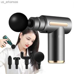 2022 Massage Gun Electric Massager Portable Percussion Muscle Relaxation Pain Relief Body Neck Back Vibration Massage Fascia Gun L230523