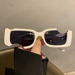 W Fashion sunglasses Luxury OFF Offs Brand White Funny Personalised hip-hop concave design gap female 2023 irregular male trendy street photo