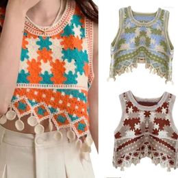 Women's Tanks Sleeveless Vests Loose Fit Tops Knitted Solid Colour Shirts Lace Cute Sweet Style For Daily Office