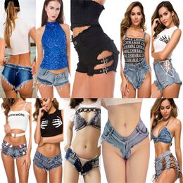 Womens Shorts Women Sexy Denim Jeans Girl High waist Low Waist Beach YF049#616 230601