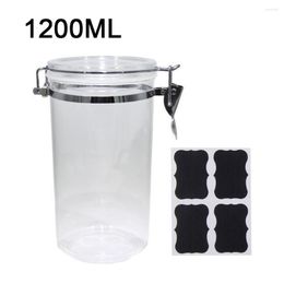 Storage Bottles Food Canister Acrylic Airtight Jars With Locking Clamp Lid Kitchen Supplies For Tea Coffee Beans Grains Candy