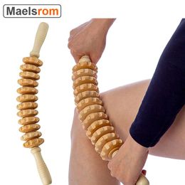 Products Wood Therapy Roller Massage Tool Handheld Cellulite Trigger Point Stick Lymphatic Drainage Anti Cellulite Muscle Release Roller