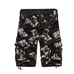 Shorts casual bag camouflage military 2022 summer cargo Men's cotton tactical multi pocket Bermuda shorts P230602