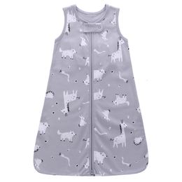 Sleeping Bags Cotton Baby Sleeveless Vest Bag Kids Pyjamas AntiKicking Cocoon For born Envelope Sleep Sack Bedding 03 Years 230601