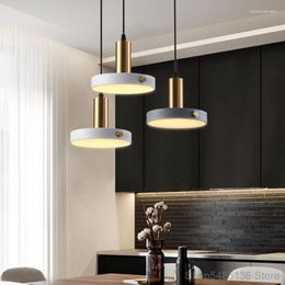 Pendant Lamps Nordic Acrylic Aluminum Art Light LED Restaurant Bar Hanging Lamp Bedroom Living Room Kitchen Home Decor Fixtures