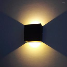 Wall Lamp 6W Non-dimmable 110V 220V LED Aluminium Light Rail Project Square Bedside Room Bedroom Lighting WJ914