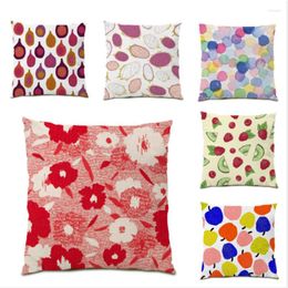 Pillow Velvet Fabric Decorative Cover Luxury Polyester Linen Living Room Decoration Simple Flower Home Pillowcase E0230