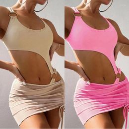 Women's Swimwear Swim Suit For Women Bikini 2023 Two Piece Sets Beach Wear Sexy One String With Hollow Out Swimsuit Print Spandex Ladies