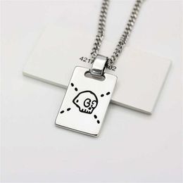 New 2023 designer Jewellery bracelet necklace ring elf skull square tide used Pendant