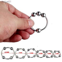 Massager Vibrator Sex Toys Man Cock Delayed Ejaculation Stainless Steel Penis Cockring Male Chastity Cage Device Dick Ring Adult Product L230518