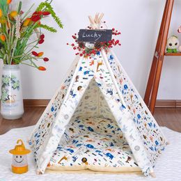 Mats Foldable Dog Cat House Sleeping Mat Pet Kennel Tent Easy Operation Dog Bed Portable Indoor Outdoor Pet Travel Supplies DB934