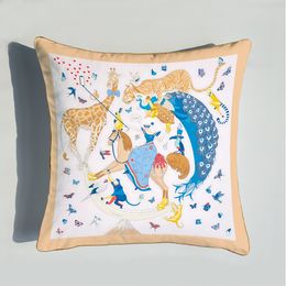 Croker Horse Design Embroidered Horse Sofa Cushion Cover Pillowslip Pillowcase without core Home Bedroom Car Seat Backrest Cover