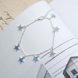 Anklets Simple Flower Star Love Heart Luminous Anklet For Women Fashion Summer Beach Party Foot Chain Accessories Bracelets Jewelry