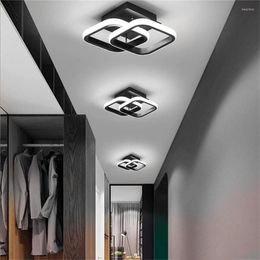 Ceiling Lights Modern LED Light Nordic Acrylic Lamp Aisle Corridor 2 Square Lustre Wall For CloakRoom Porch Balcony