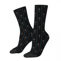 Men's Socks I Hope You Find This Humerus Neskel Graphic Ethiopian Cross Art Ethiopia Male Mens Women Autumn Stockings Harajuku