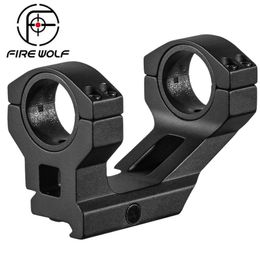 Tactical 25.4MM 30MM Dual Rings Rifle Scope Mount for 20MM Picatinny Weaver Rail Heavy Duty Cantilever Hunting Accessories
