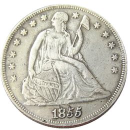 US 1855 Seated Liberty Dollar Silver Plated Coin Copy
