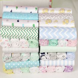 Blankets Swaddling 4PcsLot 100% Cotton Muslin Flannel Baby Swaddles Soft borns born Diapers Swaddle Wrap 230601