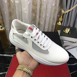 Men Fashion Casual Shoes America's Cup Design Sneakers Patent Leather and Nylon Luxy Sneakers mens shoe mkjiy0000002