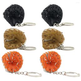 Keychains 6 Pcs Backpacks Backpack Pendant Mini Baseballs Multipurpose Pendants Charming Key Ring