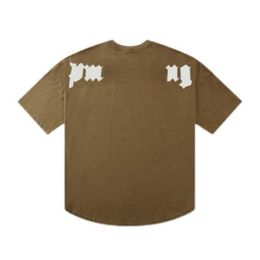 Men'S T-Shirts 22S Mens Tshirts T Shirt Palms Palmangel City Designer Limited Inkjet Graffiti Letter Printing Womens Sailboat Shorts Dhmxt