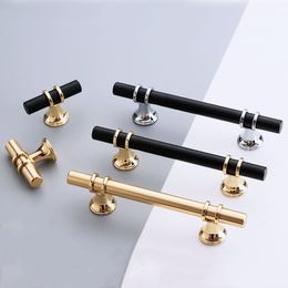 Handles Pulls KK FING Modern Zinc Alloy Black Gold Door Handles Kitchen Cabinet Handles Solid Drawer Knobs Fashion Furniture Handle Hardware 230602