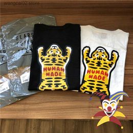 Men's T-Shirts Human Made T Shirt Men Women 1 1 High-Quality Tiger Behind Printing T-shirt Human Made Slub Cotton Tee Tops T230602