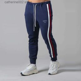 Men's Pants Spring and Autumn Men's Gym Training Basketball Pants 100% Cotton Black Side Stripes Bundles Men's Fashion Casual Sports Pants T230602