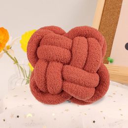 Pillow Creative Braided Throw Full Filling Anti-pilling Knotted Ball Plush Surface