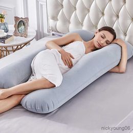 Maternity Pillows Inflatable Pregnant Pillow Comfortable U-shaped Waist For Women Sleep Cushion Soft Body