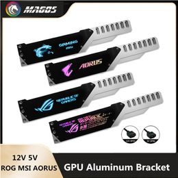 Cooling Aluminium Graphics Cards Holder ARGB GPU Bracket Video Card Support M/B Aura SYNC(For ASUS MSI GIGA ROG)