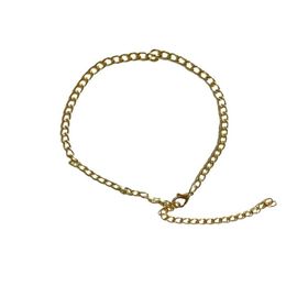 Anklets 4mm Mariner Link Chain Gold Colour Anklet 9 10 11 Inches Cuban Ankle Bracelet for Women Men Waterproof Kirk22 Drop