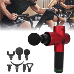 7pcs 19mm Caliber High frequency Massage Gun Body Relaxation Fascia Massager Gun Replacement Head Massage Head Set Portable