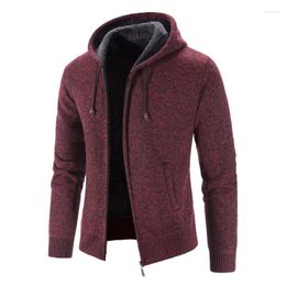 Men's Sweaters Winter Cardigans Sweatshirts Hooded Sweatercoats Men Thicker Warm Jackets Mens Casual Hoodies Slim Fit Coats