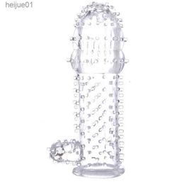 Toys Sexy Massager Vibrator Penis Ring Thickened Adult Products Fun Masturbator Sex Men's Crystal Set Husband and Wife Play Wolf Tooth L230518