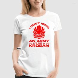 Men's T Shirts Men Casual Mass Effect Andromeda Parody I Dont Need An Army Ive Got A Krogan T-shirt 2023 Fashionable Brand