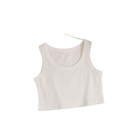 Famous Summer White Women Tops Tees Crop Top Embroidery Sexy Off Shoulder Black white Tank Top Casual Sleeveless Top Shirts Luxury Designer Solid Colour Vest size L-S